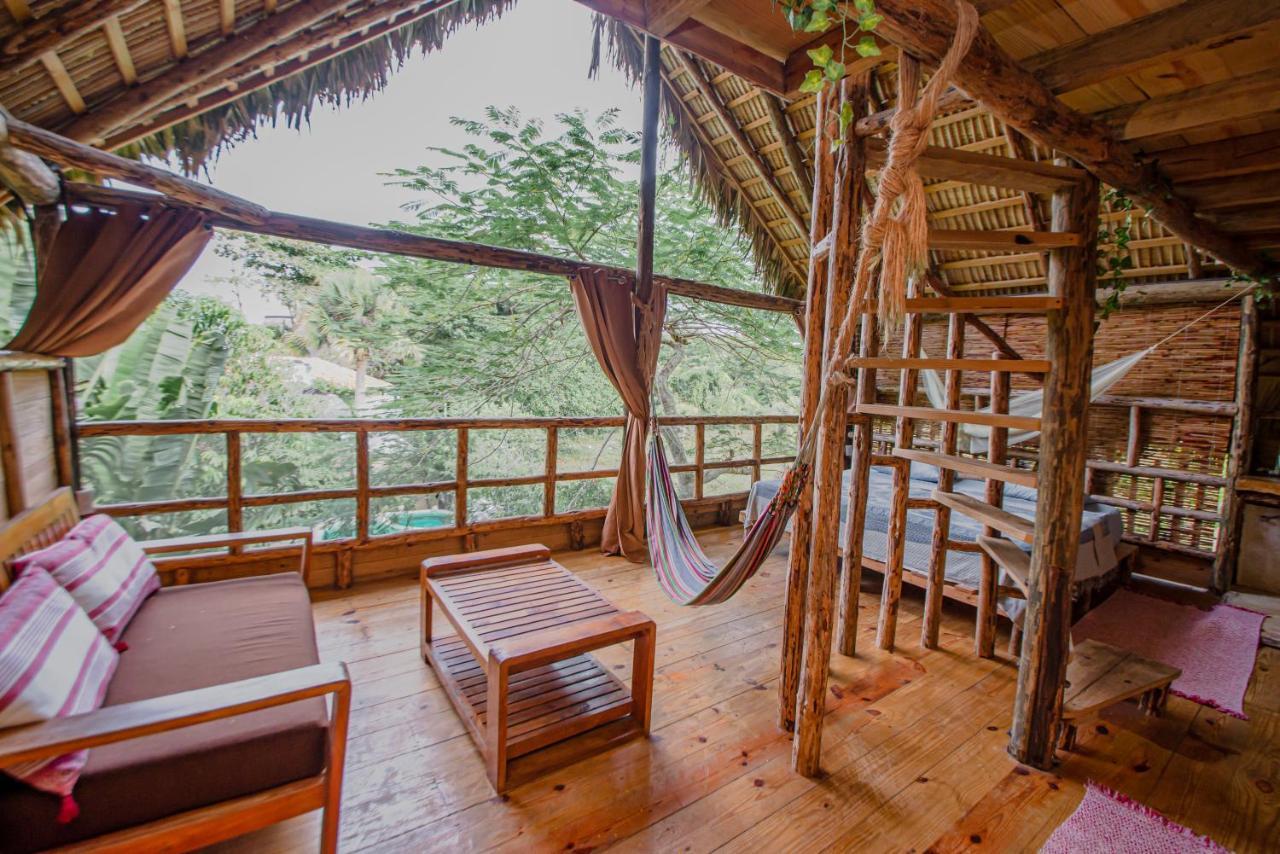 Beach Cabarete Ecolodge De Luxe Maravilla Encuentro Surf, Kite المظهر الخارجي الصورة
