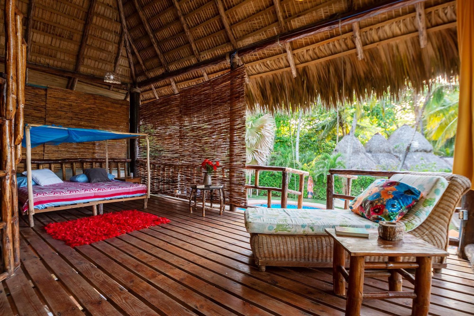 Beach Cabarete Ecolodge De Luxe Maravilla Encuentro Surf, Kite المظهر الخارجي الصورة