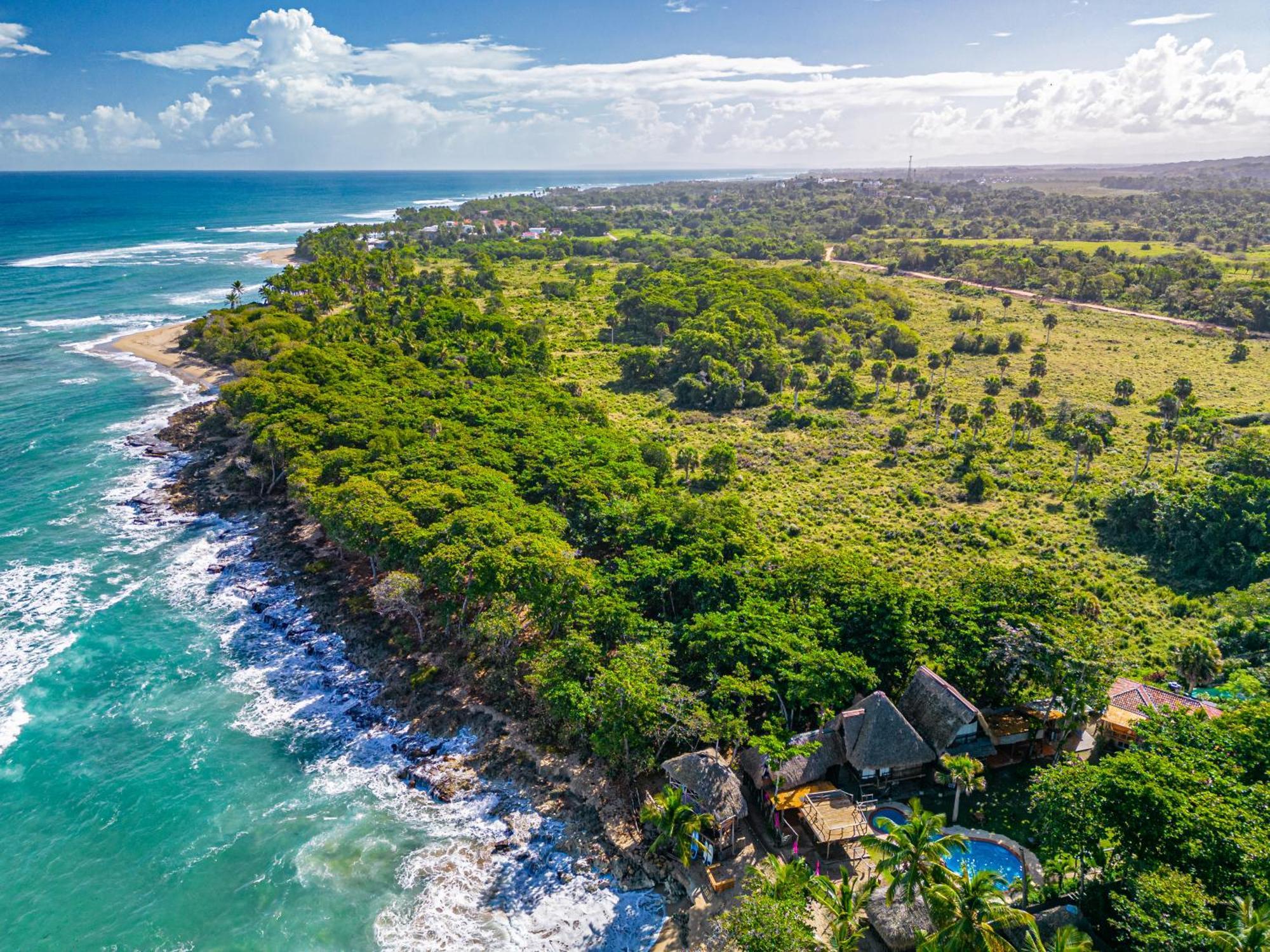 Beach Cabarete Ecolodge De Luxe Maravilla Encuentro Surf, Kite المظهر الخارجي الصورة